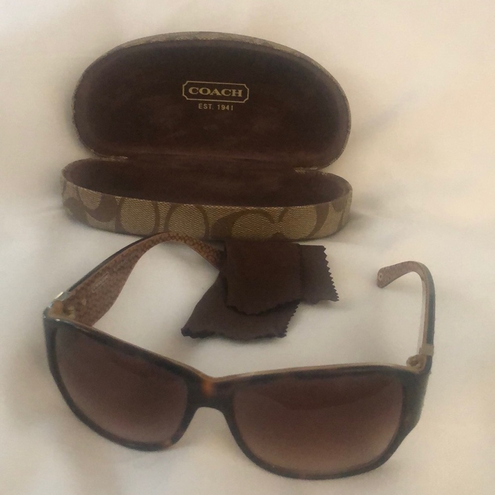 Coach tortoise sunglasses